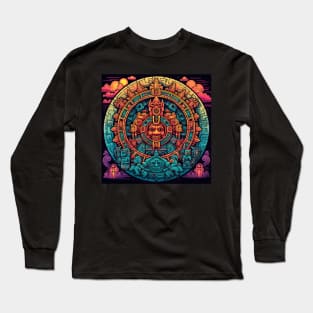 Mayan Calendar - Design 1 Long Sleeve T-Shirt